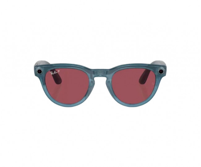 Смарт-очки Ray-Ban Meta Headliner Shiny Jeans Frame/Dusty Red Lenses (RW4009 66985Q 50-23)